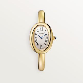 Cartier Baignoire horloge Blauw Kroon Geel goud 31.4 mm x 23.1 mm CRWGBA0037