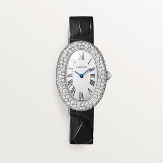 Cartier Baignoire horloge Top Wesselton (F-G) Kroon Wit goud 36.0 mm x 26.0 mm CRWJBA0046