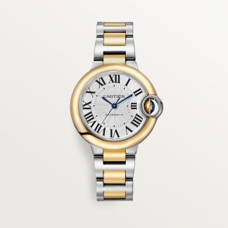 Cartier Ballon Bleu de Cartier horloge Blauw Kroon Goud en staal CRW2BB0037