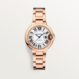 Cartier Ballon Bleu de Cartier horloge Blauw Kroon Roségoud 35.0 mm x NaN mm CRWGBB0042