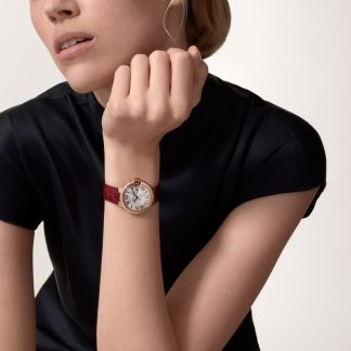 Cartier Ballon Bleu de Cartier horloge Blauw Kroon Roségoud 35.0 mm x NaN mm CRWJBB0033