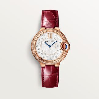 Cartier Ballon Bleu de Cartier horloge Blauw Kroon Roségoud 35.0 mm x NaN mm CRWJBB0080