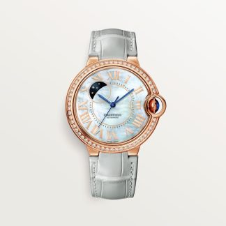 Cartier Ballon Bleu de Cartier horloge Blauw Kroon Roségoud  CRWJBB0086