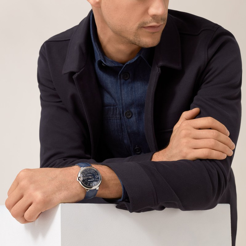 Cartier Ballon Bleu de Cartier horloge Blauw Kroon Staal 44.1 mm x NaN mm CRWSBB0027 - Afbeelding 2