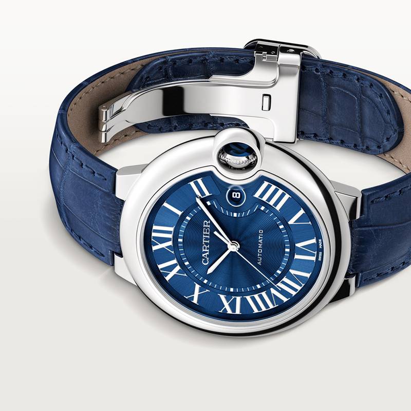 Cartier Ballon Bleu de Cartier horloge Blauw Kroon Staal 44.1 mm x NaN mm CRWSBB0027 - Afbeelding 7