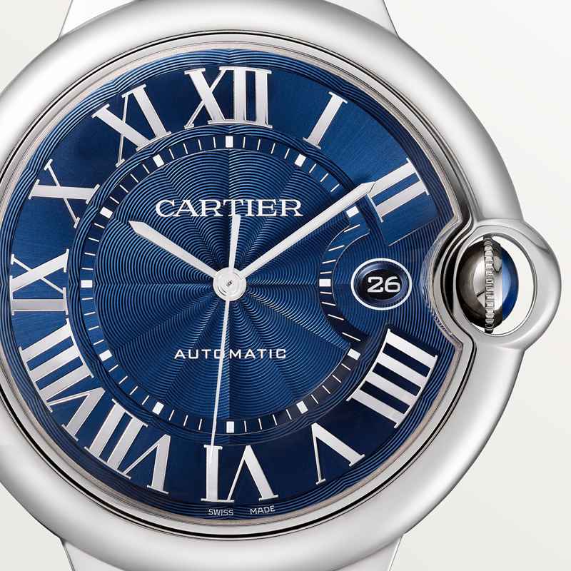 Cartier Ballon Bleu de Cartier horloge Blauw Kroon Staal 44.1 mm x NaN mm CRWSBB0027 - Afbeelding 8