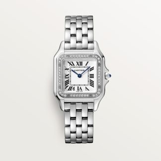 Cartier Panthère de Cartier horloge Blauw Kroon Staal 36.5 mm x 26.7 mm CRW4PN0018