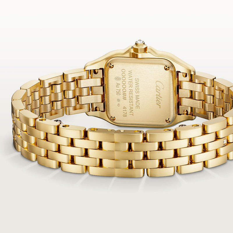 Cartier Panthère de Cartier horloge Top Wesselton (F-G) Kroon Geel goud 30.3 mm x 22.0 mm CRWJPN0059 - Afbeelding 3