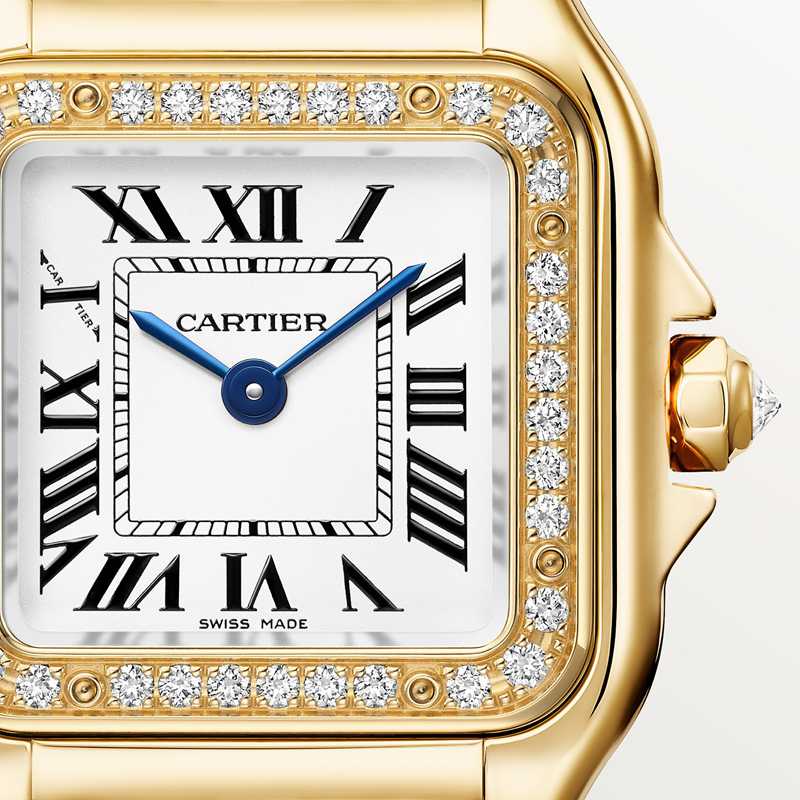 Cartier Panthère de Cartier horloge Top Wesselton (F-G) Kroon Geel goud 30.3 mm x 22.0 mm CRWJPN0059 - Afbeelding 6