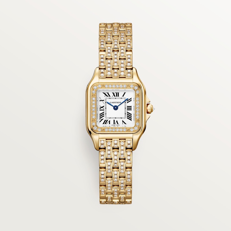 Cartier Panthère de Cartier horloge Top Wesselton (F-G) Kroon Geel goud 30.3 mm x 22.0 mm CRWJPN0059