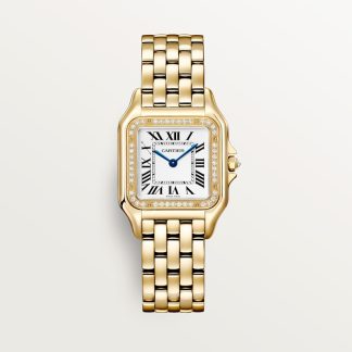 Cartier Panthère de Cartier horloge Top Wesselton (F-G) Kroon Geel goud 36.5 mm x 26.7 mm CRWJPN0066