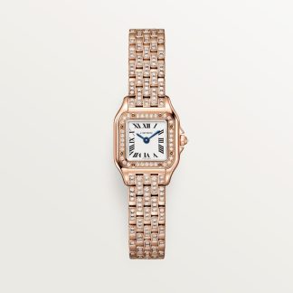 Cartier Panthère de Cartier horloge Top Wesselton (F-G) Kroon Roségoud 25.1 mm x 18.5 mm CRWJPN0063