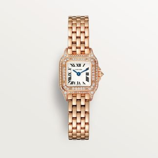 Cartier Panthère de Cartier horloge Top Wesselton (F-G) Kroon Roségoud 25.1 mm x 18.5 mm CRWJPN0068