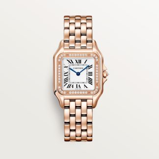 Cartier Panthère de Cartier horloge Top Wesselton (F-G) Kroon Roségoud 36.5 mm x 26.7 mm CRWJPN0072