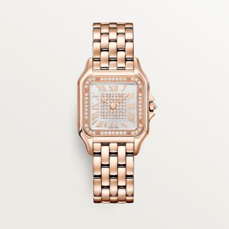 Cartier Panthère de Cartier horloge Top Wesselton (F-G) Kroon Roségoud 36.5 mm x 26.7 mm CRWJPN0078
