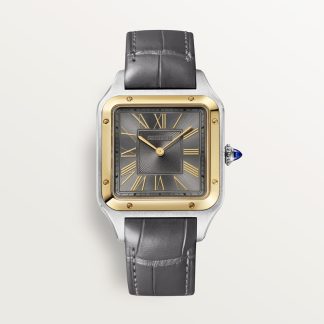 Cartier Santos-Dumont horloge Blauw Kroon Goud en staal 43.5 mm x 31.4 mm CRW2SA0036