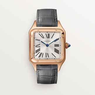 Cartier Santos-Dumont horloge Blauw Kroon Roségoud 43.5 mm x 31.4 mm CRWGSA0116