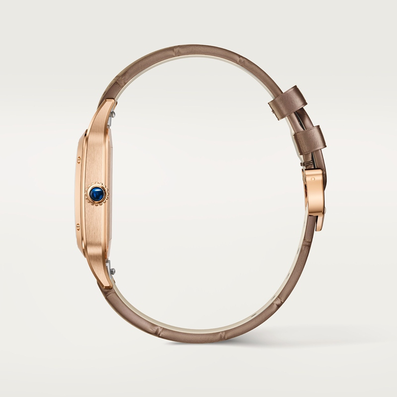 Cartier Santos-Dumont horloge Blauw Kroon Roségoud 46.6 mm x 33.9 mm CRWGSA0112 - Afbeelding 4