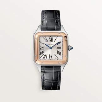 Cartier Santos-Dumont horloge Blauw Kroon Staal 38.0 mm x 27.5 mm CRW2SA0038