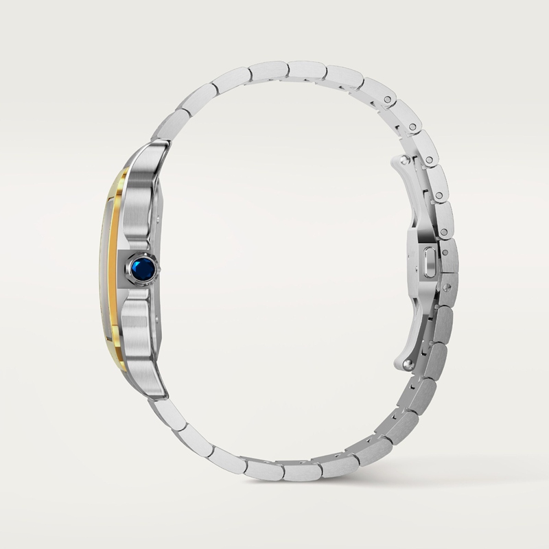 Cartier Santos de Cartier horloge Blauw Kroon Goud en staal 47.5 mm x 39.8 mm CRW2SA0030 - Afbeelding 5