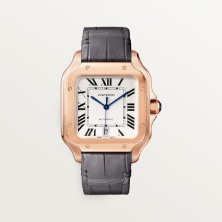 Cartier Santos de Cartier horloge Blauw Kroon Roségoud 47.5 mm x 39.8 mm CRWGSA0019