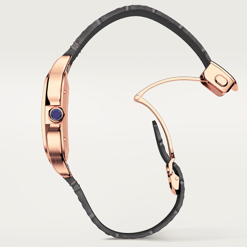 Cartier Santos de Cartier horloge Blauw Kroon Roségoud 47.5 mm x 39.8 mm CRWGSA0019 - Afbeelding 6