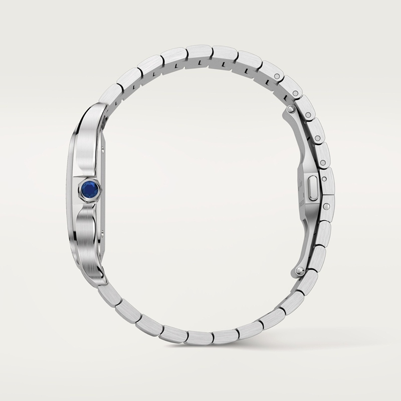 Cartier Santos de Cartier horloge Blauw Kroon Staal 41.9 mm x 35.1 mm CRW4SA0005 - Afbeelding 6