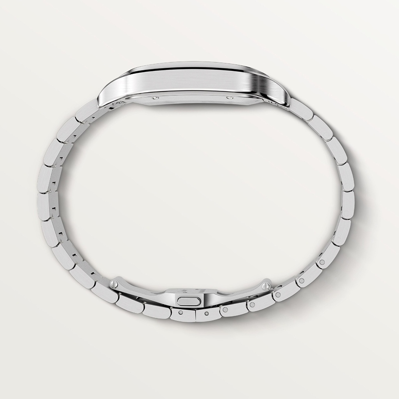 Cartier Santos de Cartier horloge Blauw Kroon Staal 47.5 mm x 39.8 mm CRWSSA0018 - Afbeelding 9