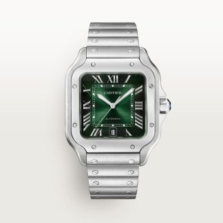 Cartier Santos de Cartier horloge Blauw Kroon Staal 47.5 mm x 39.8 mm CRWSSA0062
