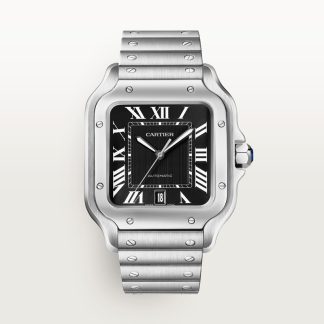 Cartier Santos de Cartier horloge Blauw Kroon Staal 47.5 mm x 39.8 mm CRWSSA0096