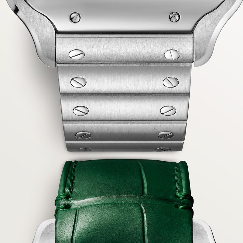 Cartier Santos de Cartier skelethorloge AUTOGLE6431 Kroon Staal 47.5 mm x 39.7 mm CRWHSA0028 - Afbeelding 2