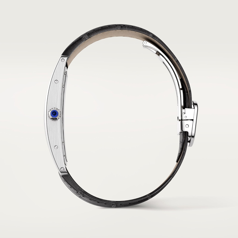 Cartier Tank Cintrée horloge Blauw Kroon Platina 46.3 mm x 23.0 mm CRWHTA0022 - Afbeelding 4