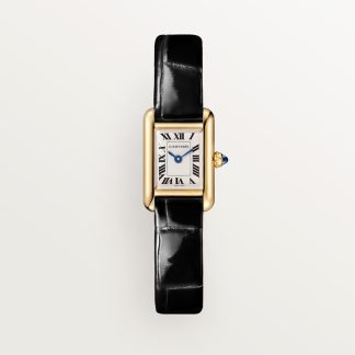 Cartier Tank Louis Cartier horloge Blauw Kroon Geel goud 24.0 mm x 16.5 mm CRWGTA0352