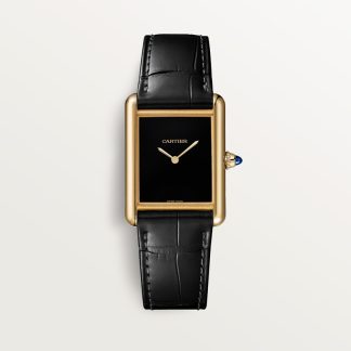 Cartier Tank Louis Cartier horloge Blauw Kroon Geel goud 33.7 mm x 25.5 mm CRWGTA0091