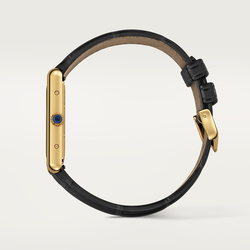 Cartier Tank Louis Cartier horloge Blauw Kroon Geel goud 33.7 mm x 25.5 mm CRWGTA0091 - Afbeelding 5
