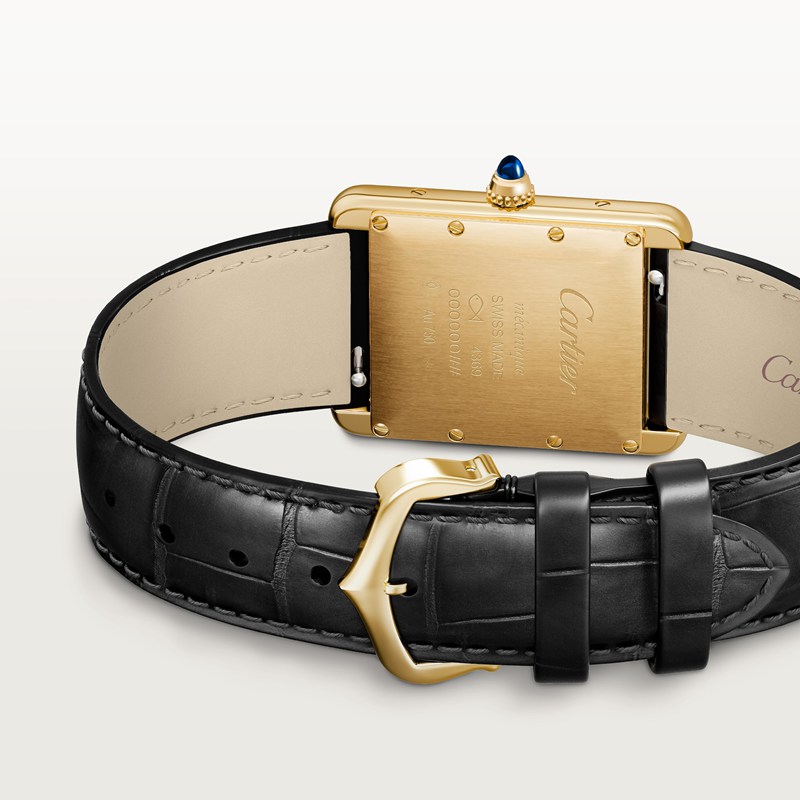Cartier Tank Louis Cartier horloge Blauw Kroon Geel goud 33.7 mm x 25.5 mm CRWGTA0211 - Afbeelding 2