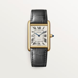 Cartier Tank Louis Cartier horloge Blauw Kroon Geel goud 38.1 mm x 27.8 mm CRWGTA0357