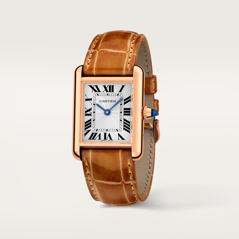 Cartier Tank Louis Cartier horloge Blauw Kroon Roségoud 29.5 mm x 22.0 mm CRWGTA0010 - Afbeelding 3