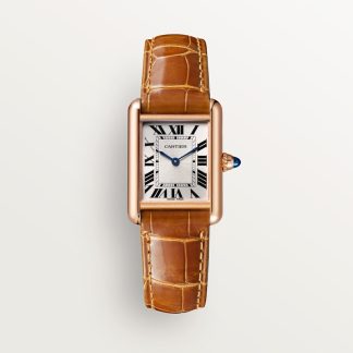 Cartier Tank Louis Cartier horloge Blauw Kroon Roségoud 29.5 mm x 22.0 mm CRWGTA0010