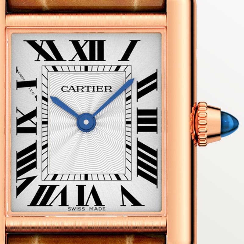 Cartier Tank Louis Cartier horloge Blauw Kroon Roségoud 29.5 mm x 22.0 mm CRWGTA0010 - Afbeelding 8