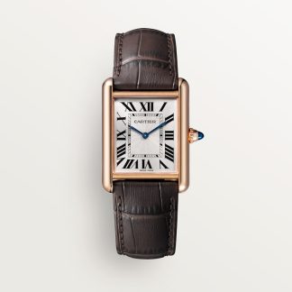 Cartier Tank Louis Cartier horloge Blauw Kroon Roségoud 33.7 mm x 25.5 mm CRWGTA0011
