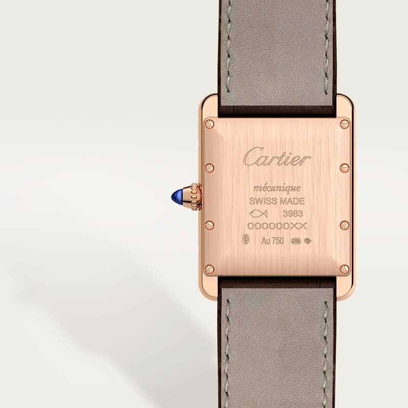 Cartier Tank Louis Cartier horloge Blauw Kroon Roségoud 33.7 mm x 25.5 mm CRWGTA0011 - Afbeelding 6