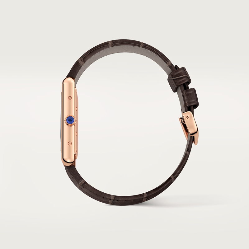 Cartier Tank Louis Cartier horloge Blauw Kroon Roségoud 33.7 mm x 25.5 mm CRWGTA0011 - Afbeelding 7