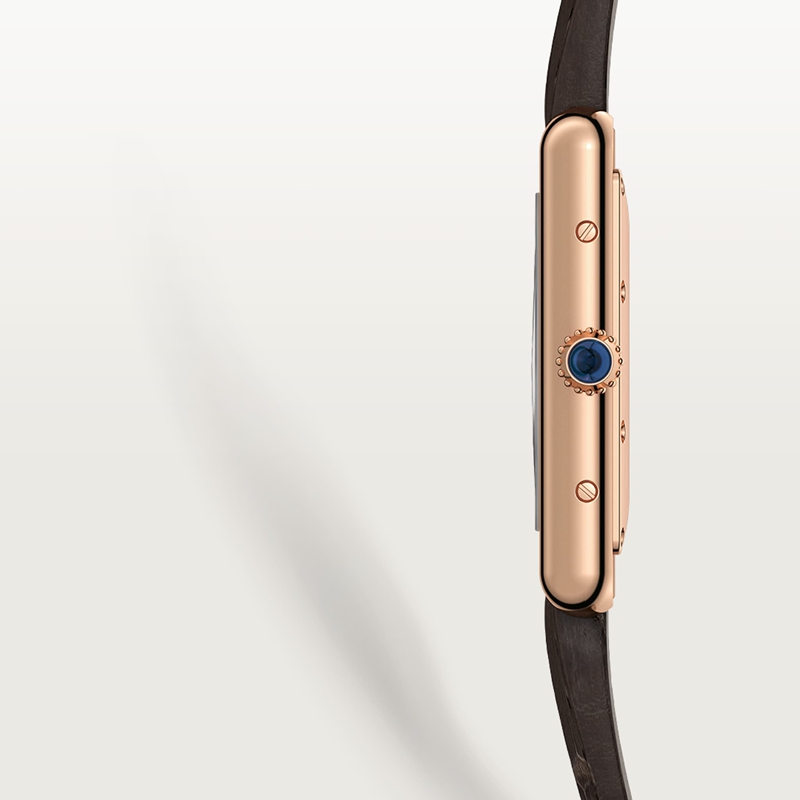 Cartier Tank Louis Cartier horloge Blauw Kroon Roségoud 33.7 mm x 25.5 mm CRWGTA0011 - Afbeelding 9