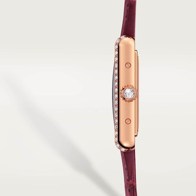 Cartier Tank Louis Cartier horloge Top Wesselton (F-G) Kroon Roségoud 29.5 mm x 22.0 mm CRWJTA0037 - Afbeelding 2