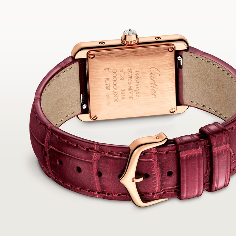 Cartier Tank Louis Cartier horloge Top Wesselton (F-G) Kroon Roségoud 29.5 mm x 22.0 mm CRWJTA0037 - Afbeelding 5