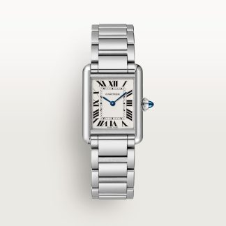 Cartier Tank Must de Cartier horloge Blauw Kroon Staal 29.5 mm x 22.0 mm CRWSTA0107