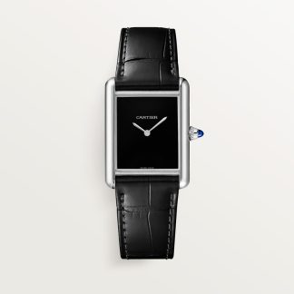 Cartier Tank Must de Cartier horloge Blauw Kroon Staal 33.7 mm x 25.5 mm CRWSTA0108