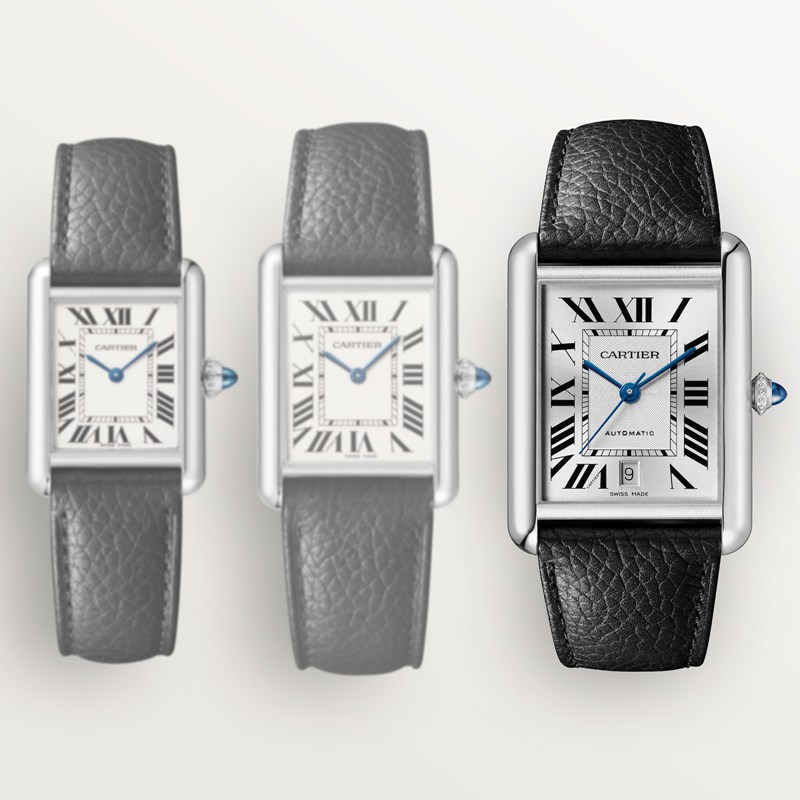 Cartier Tank Must de Cartier horloge Blauw Kroon Staal 41.0 mm x 31.0 mm CRWSTA0141 - Afbeelding 5