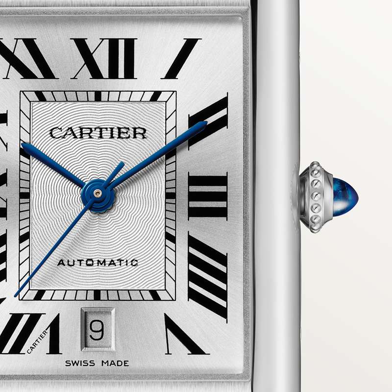 Cartier Tank Must de Cartier horloge Blauw Kroon Staal 41.0 mm x 31.0 mm CRWSTA0141 - Afbeelding 7